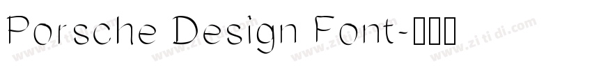 Porsche Design Font字体转换